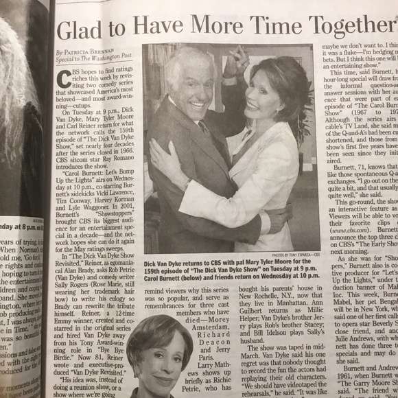 Rare TV Week Carol Burnett and Dick Van Dyke (May 2004) - Picture 6 of 6